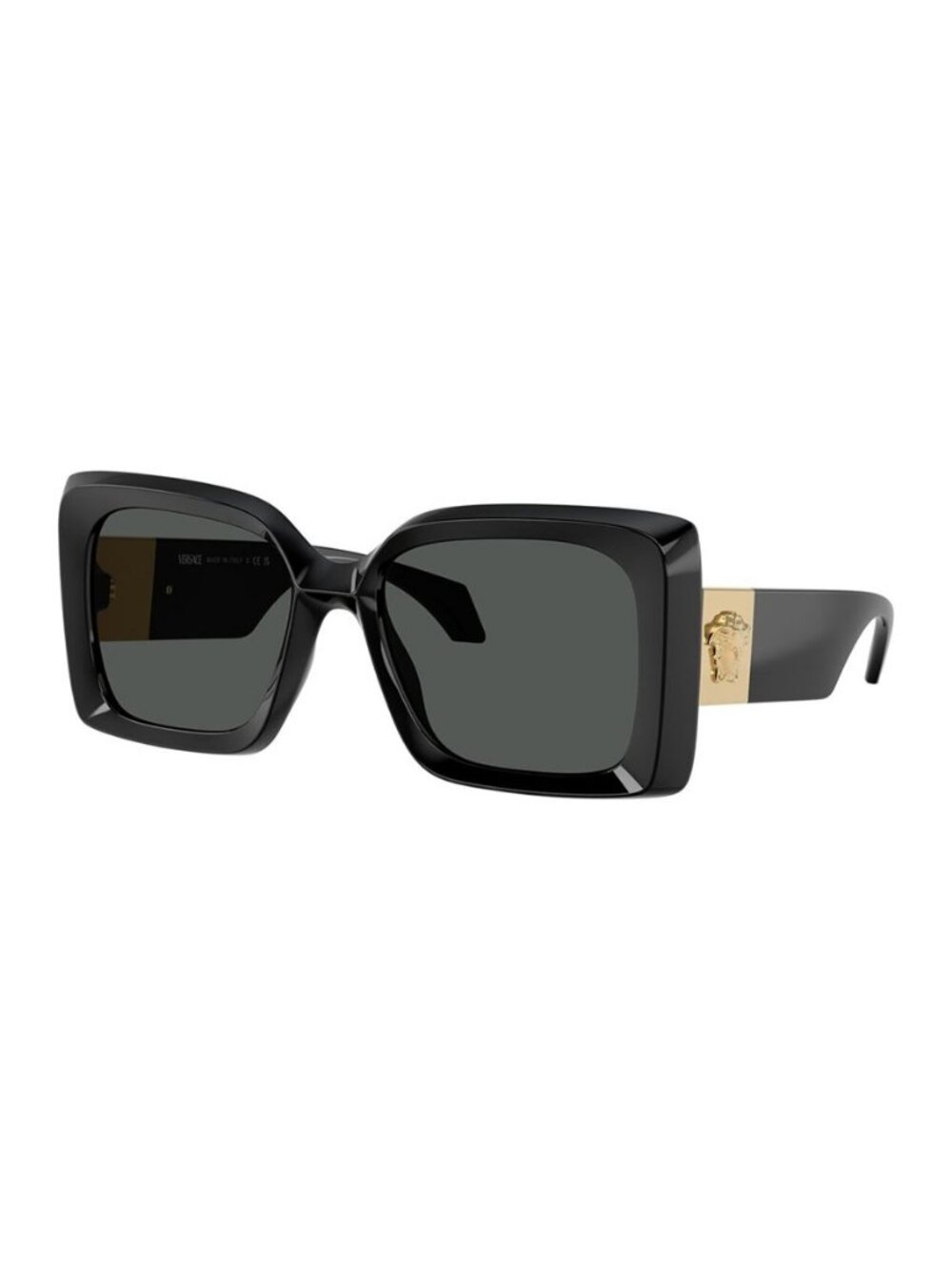 New Authentic Versace Womens Black Butterfly Acetate Sunglasses